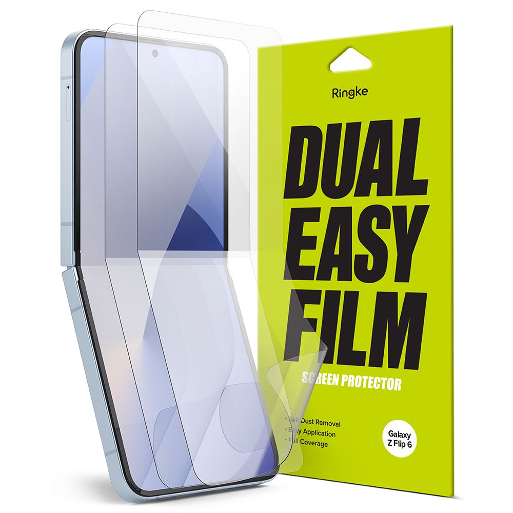 Zaštitna folija za unutarnji ekran Ringke Dual Easy za Samsung Galaxy Z Flip6 F741, Plastika, Set 2 komada