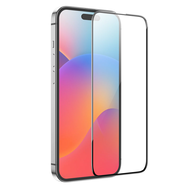 Zaštitna folija za ekran HOCO G16 za Apple iPhone 15 Pro Max, Kaljeno staklo, Full Glue, 5D, Crna
