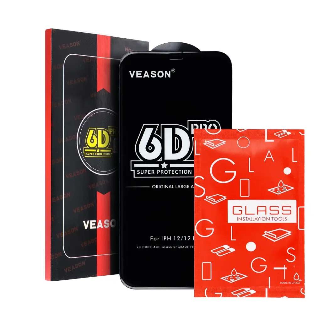 Zaštitna folija za ekran Veason PRO za Samsung Galaxy A56 A566 / A36 A366, Kaljeno staklo, Full Glue, 6D, Crna