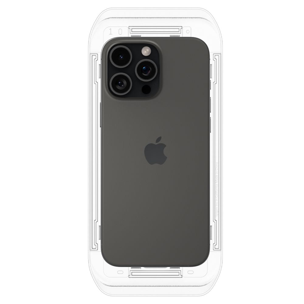 Zaštitna folija za ekran Spigen GlastR EZ FIT za Apple iPhone 17 Pro / 17 / 16 Pro, Kaljeno staklo, Full Glue, Set 2 komada