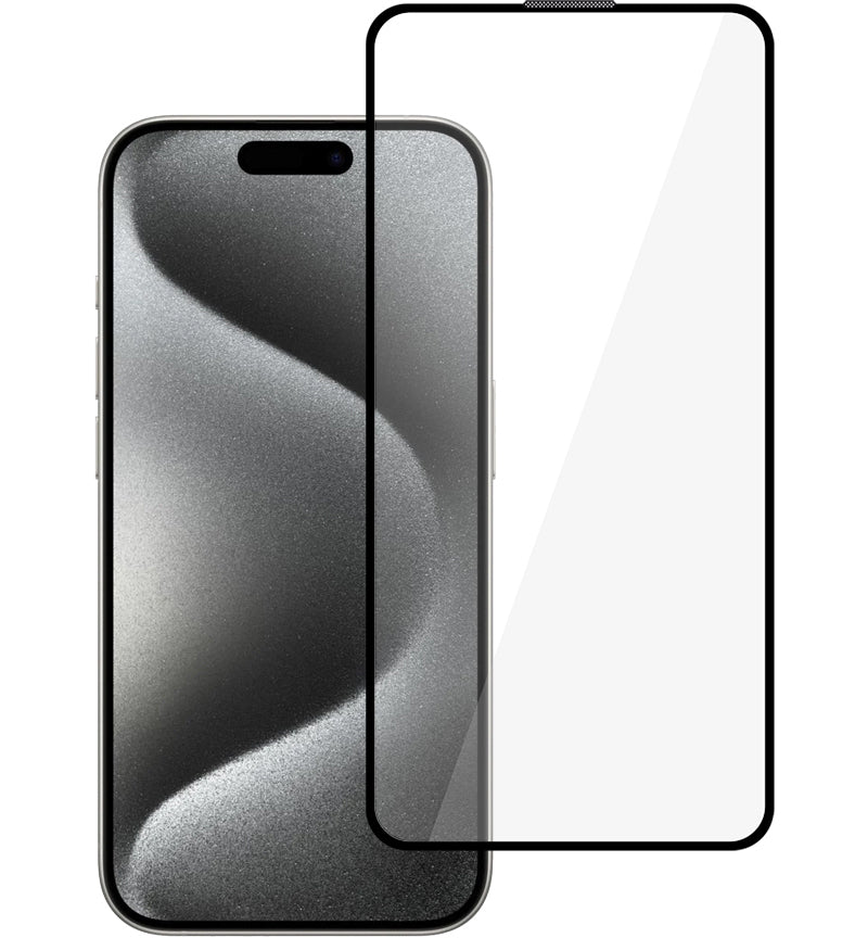 Zaštitna folija za zaslon Tel Protect 10X HD Plus Titanium za Apple iPhone 17 / 16 Pro, kaljeno staklo, potpuno ljepljiva, crna