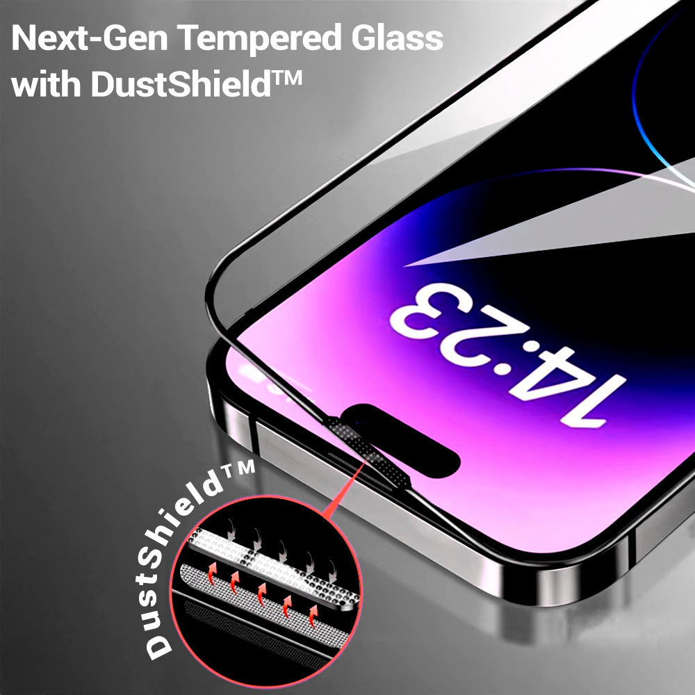Zaštitna folija za zaslon Privacy Tel Protect 10X Plus Titanium za Apple iPhone 17 / 16 Pro, kaljeno staklo, potpuno ljepljiva cijelom površinom