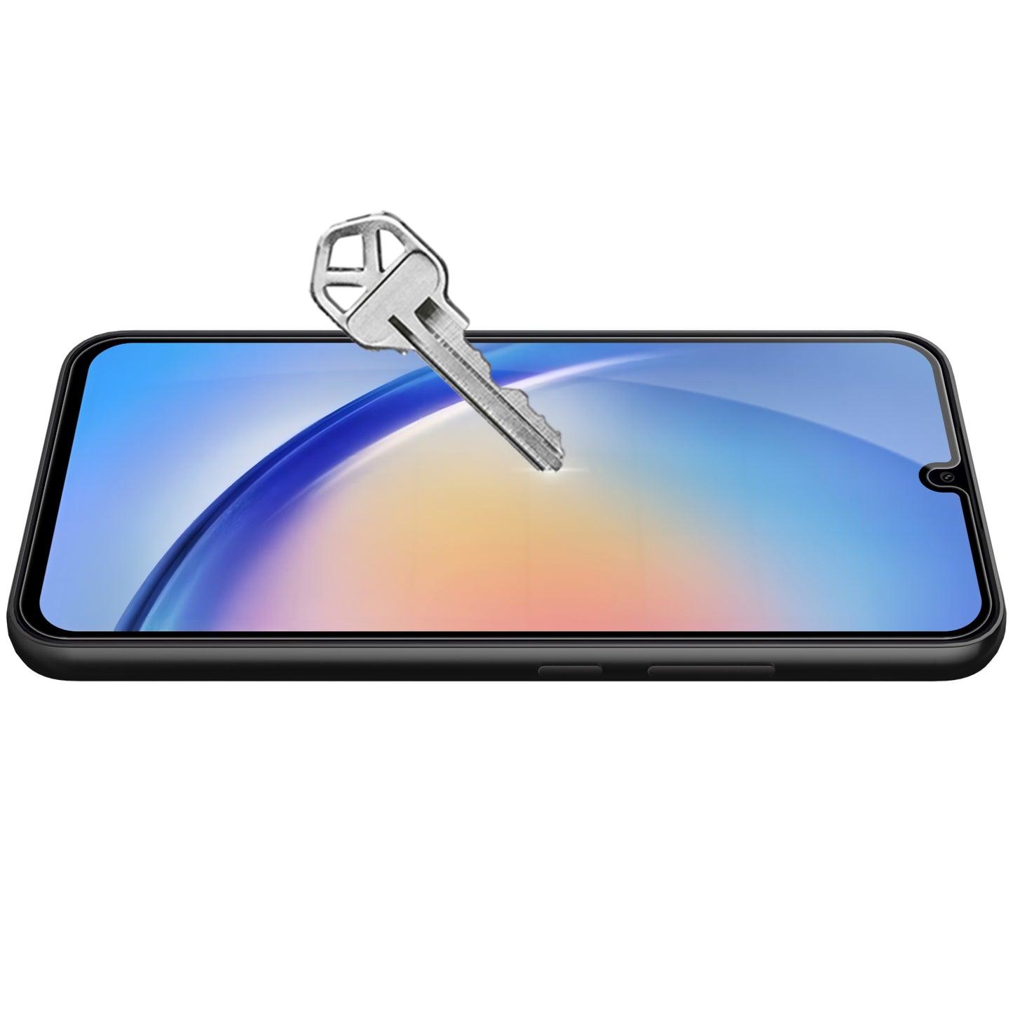 Zaštitna folija za ekran OEM za Samsung Galaxy A34 A346, Kaljeno staklo, Pun ljepilo, 9D, Crna