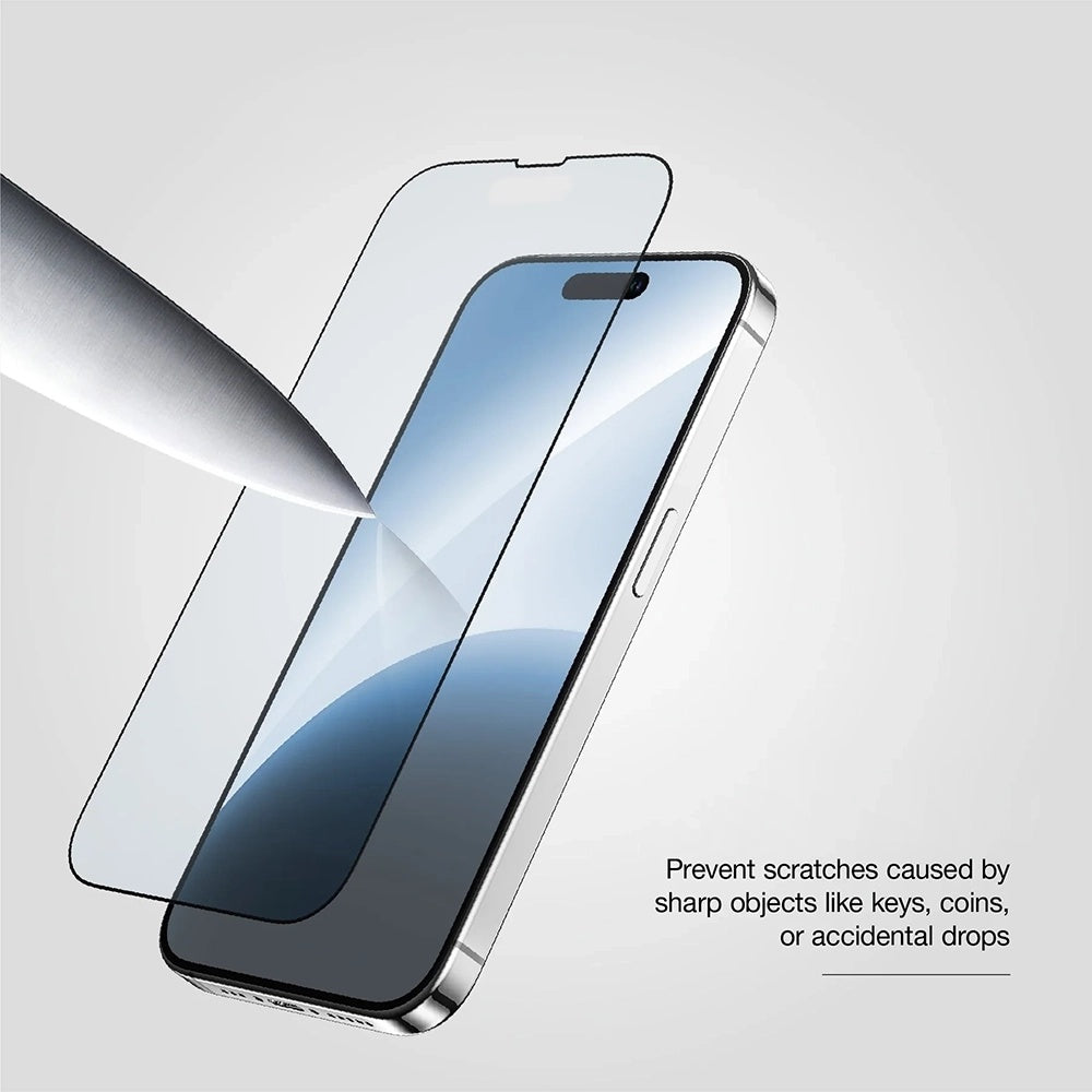 Zaštitna folija za ekran Anank 10X Reinforced CG za Apple iPhone 17 Pro Max, Kaljeno staklo, Full Glue, 2.5D, Crna