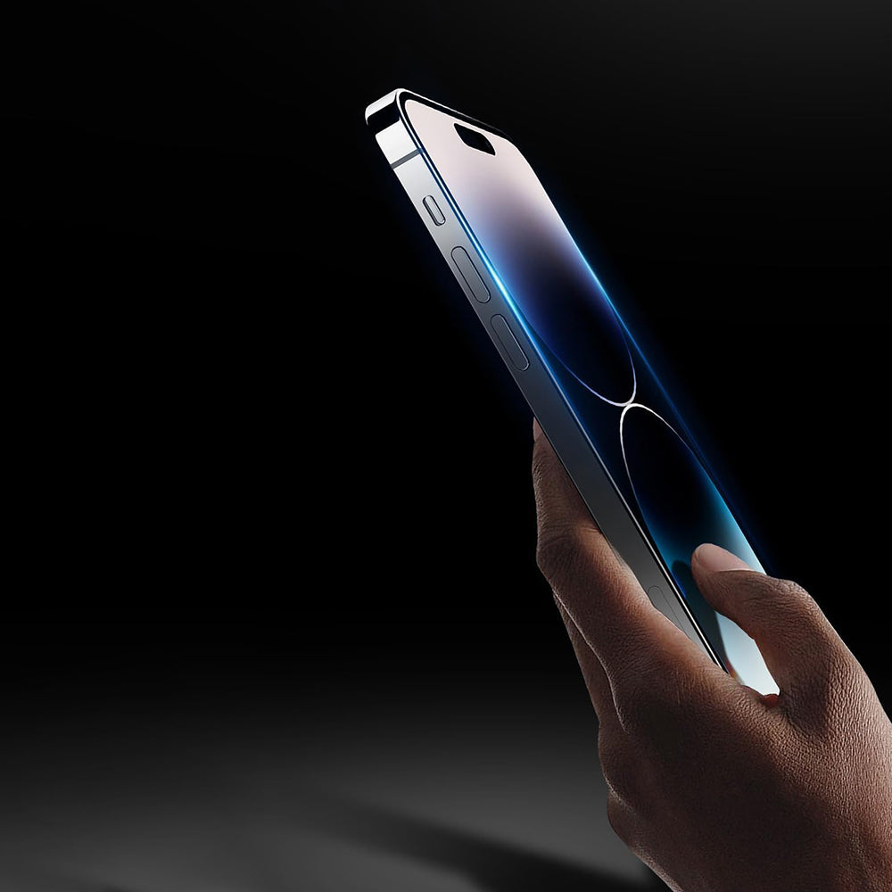 Zaštitna folija za ekran Anank 5X pojačana protiv pucanja za Apple iPhone 17 Pro, Kaljeno staklo, Pun ljepilo, 3D, Crna