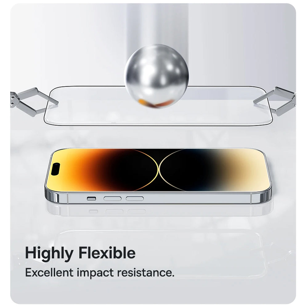 Zaštitna folija za ekran Anank 5X Reinforced za Apple iPhone 17 Air, Kaljeno staklo, Full Glue, 2.5D, Crna