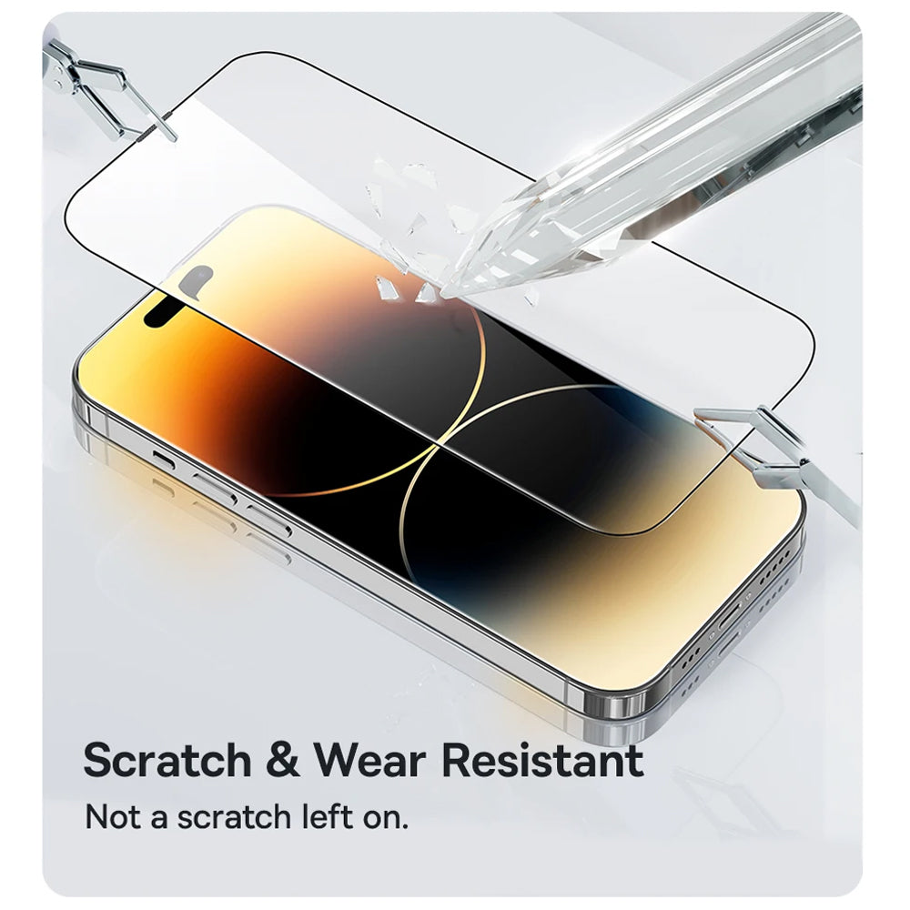 Zaštitna folija za ekran Anank 5X Reinforced za Apple iPhone 17 Pro, Kaljeno staklo, Full Glue, 2.5D, Crna