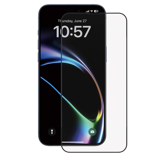 Zaštitna folija za ekran Anank 5X Reinforced za Apple iPhone 17, Kaljeno staklo, Full Glue, 2.5D, Crna