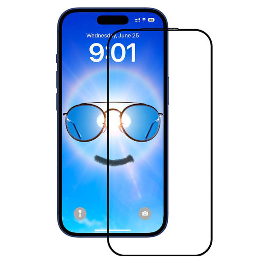 Zaštitna folija za ekran Anank Anti Reflection za Apple iPhone 17, Kaljeno staklo, Full Glue, 2.5D, Crna