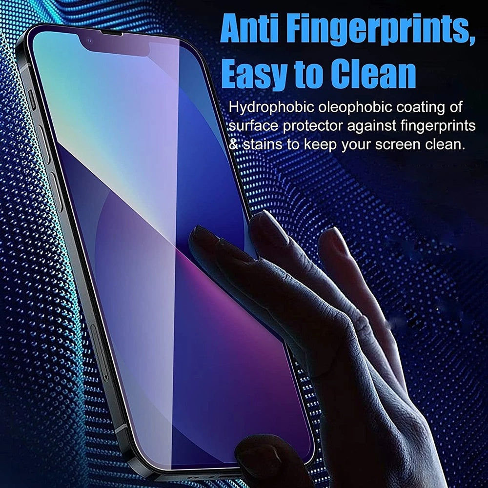Zaštitna folija za ekran Anti Blue Light Anank 5X Reinforced za Apple iPhone 17 Pro, Kaljeno staklo, Full Glue, 2.5D, Crna