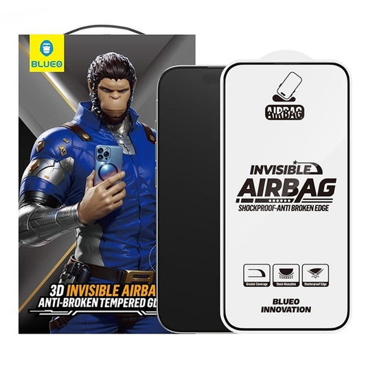 Zaštitna folija za ekran Blueo Anti-Broken za Apple iPhone 17 Air, Kaljeno staklo, Full Glue, Crna