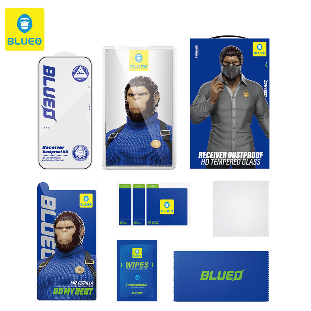 Zaštitna folija za ekran Blueo Anti-Dust HD za Apple iPhone 11 Pro / XS / X, Kaljeno staklo, Full Glue, Crna