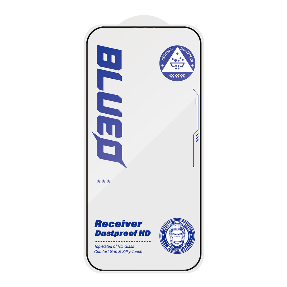 Zaštitna folija za ekran Blueo Anti-Dust HD za Apple iPhone 15 Pro Max, Kaljeno staklo, Full Glue, Crna
