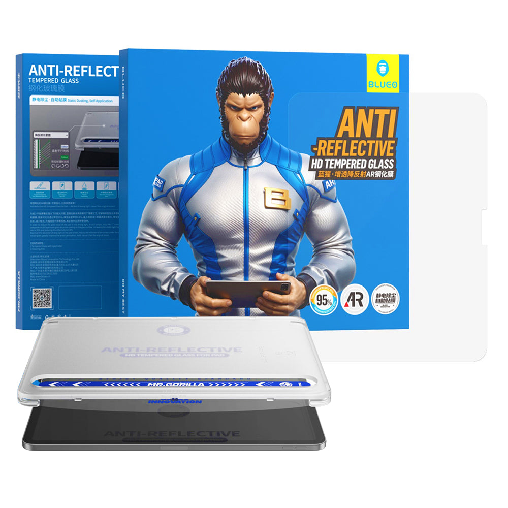 Zaštitna folija za ekran Blueo Anti-Reflective HD Applicator Pro za Apple iPad Air (2022) / Pro 11 (2021), Kaljeno staklo, Full Glue