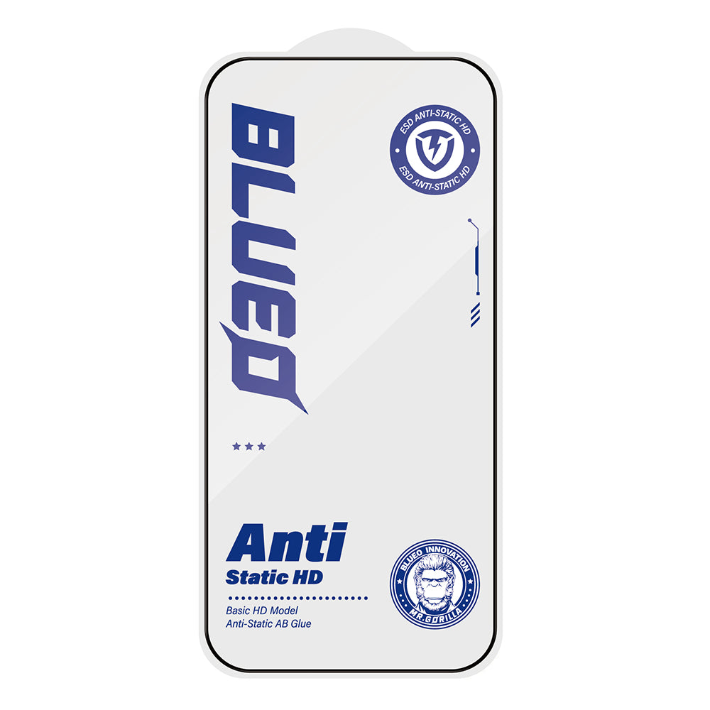Zaštitna folija za ekran Blueo Anti-Static HD za Apple iPhone 12 Pro Max, Kaljeno staklo, Full Glue, Crna