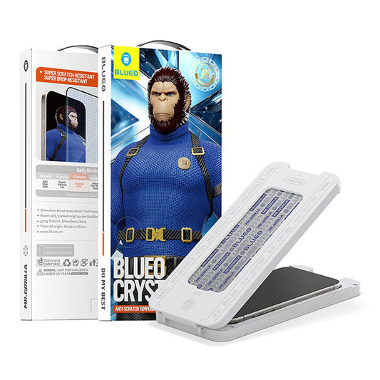 Zaštitna folija za ekran Blueo Crystal Anti-Scratch za Apple iPhone 17 Air, Kaljeno staklo, Full Glue, Crna