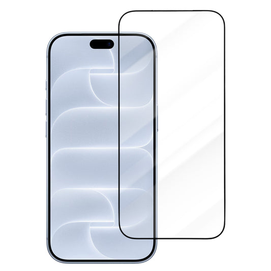 Zaštitno staklo za zaslon Blueo Drop Resistant Applicator Pro za Apple iPhone 18 Pro / 17 Pro / 17 / 16 Pro, kaljeno staklo, potpuno ljepljivo, crno