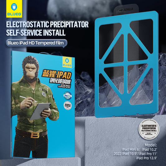 Zaštitna folija za ekran Blueo HD Applicator Pro za Apple iPad Air 11 (2024), Kaljeno staklo, Full Glue