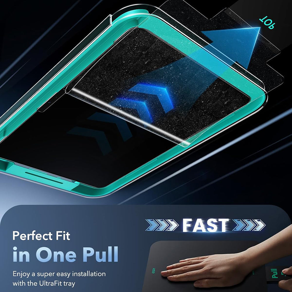 Zaštitna folija za ekran ESR Armorite Paper Feel UltraFit za Apple iPad Air 13 (2026) / Pro 13 (2025), Kaljeno staklo, Full Glue