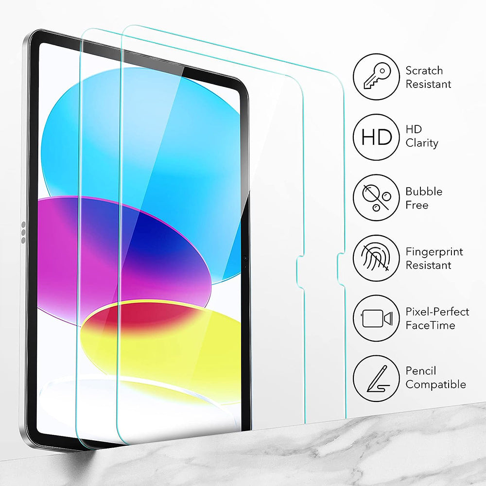 Zaštitna folija ESR za ekran Apple iPad (2025) / (2022), Kaljeno staklo, Full Glue, Set od 2 komada