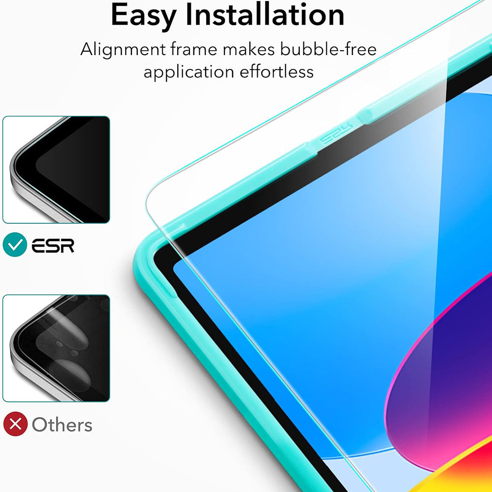Zaštitna folija ESR za ekran Apple iPad (2025) / (2022), Kaljeno staklo, Full Glue, Set od 2 komada