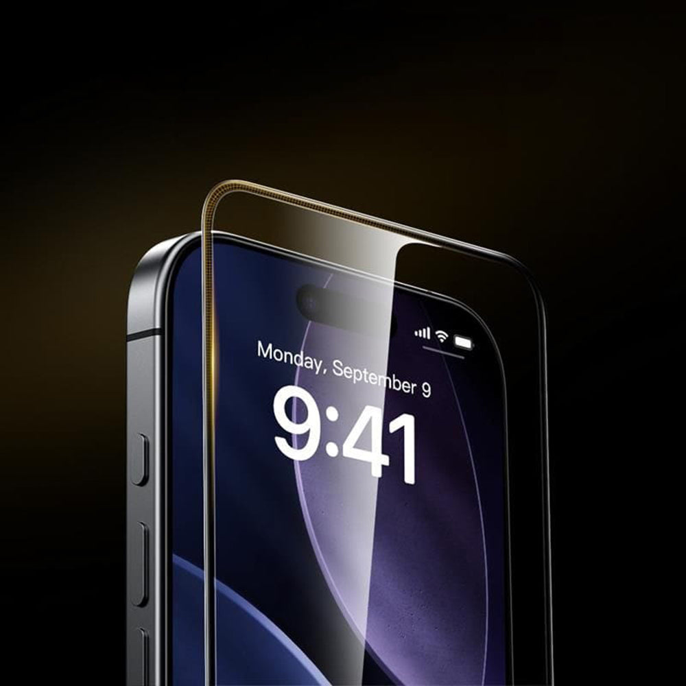Zaštitna folija za ekran ESR UltraFit Armorite Pro za Apple iPhone 17 / 16 Pro, Kaljeno staklo, Full Glue, Crna