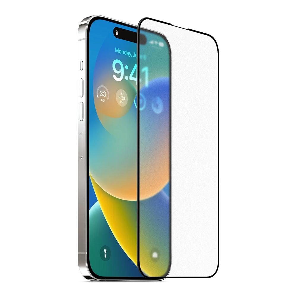 Zaštitna folija Matirani ekran Anank 5X pojačana za Apple iPhone 17 Pro Max, Kaljeno staklo, Full Glue, 2.5D, Crna