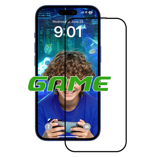 Zaštitna folija Mat Anank 5X pojačana za Apple iPhone 17, Kaljeno staklo, Full Glue, 2.5D, Crna