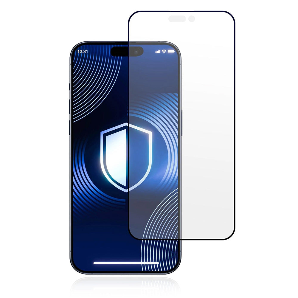 Zaštitna folija Matte 3MK HardGlass Max za Apple iPhone 17 Pro, Kaljeno staklo, Full Glue, Crna
