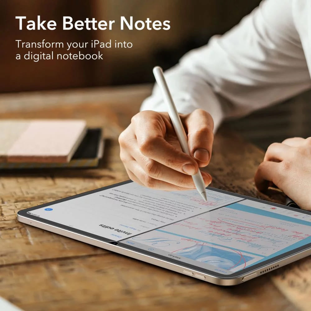 Zaštitna folija za ekran Matte ESR Paper Feel za Apple iPad (2025) / (2022), Plastika, Set od 2 komada