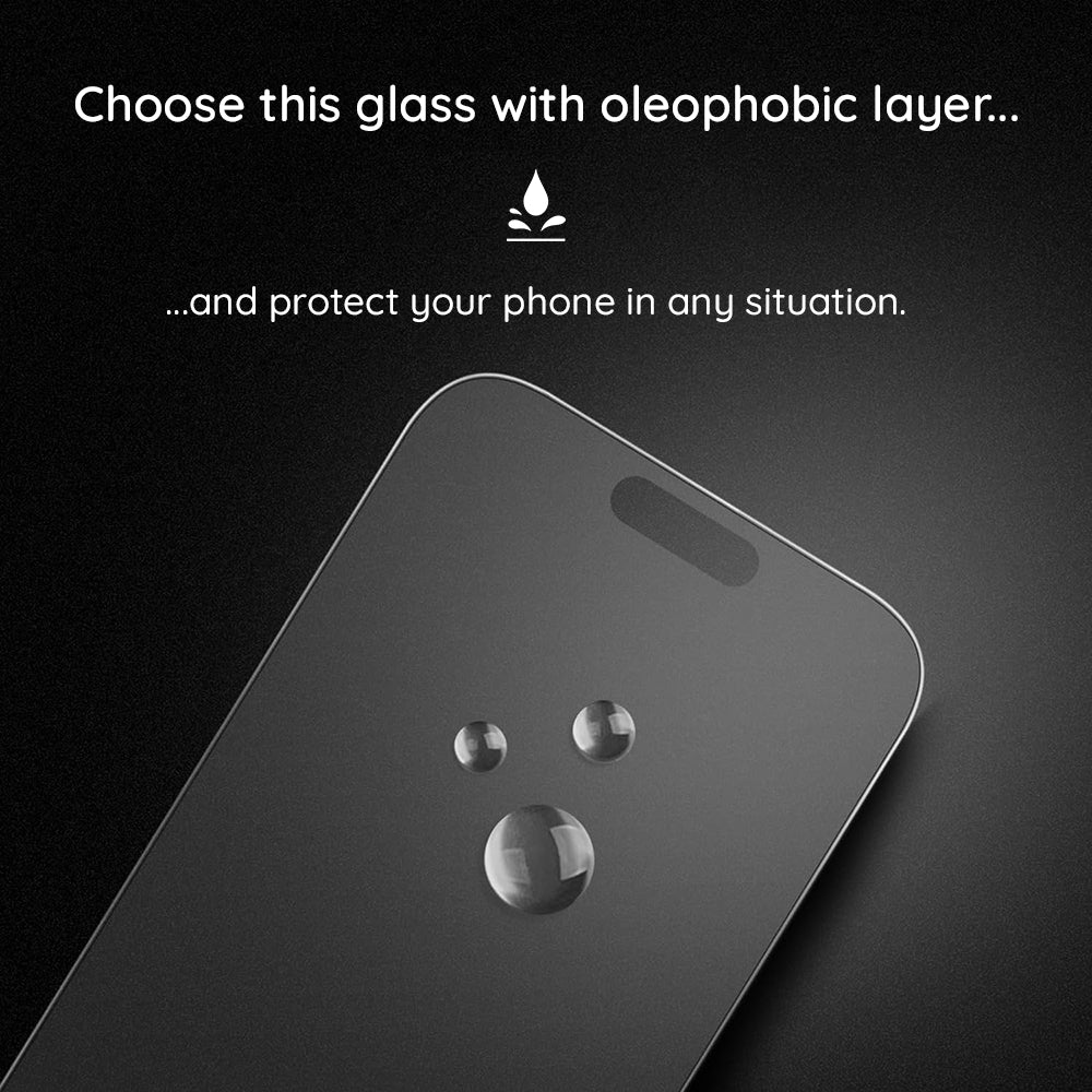 Zaštitna folija za ekran Matte Lito HD Pro za Apple iPhone 16, Kaljeno staklo, Full Glue, Crna