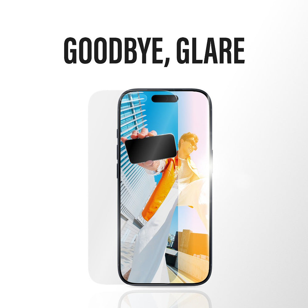 Zaštitna folija za ekran Matte PanzerGlass Armor EasyAligner za Apple iPhone 17 / 16 Pro, Kaljeno staklo, Full Glue