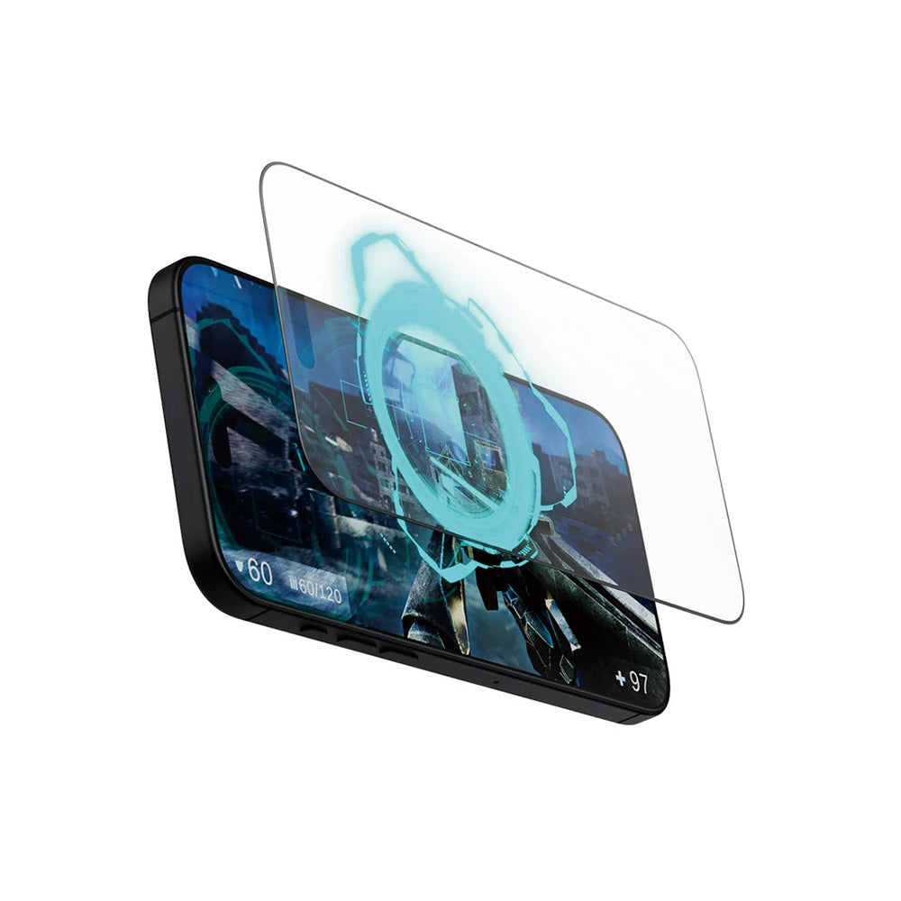 Zaštitna folija za ekran Matte PanzerGlass Ultra-Wide Fit Gaming za Apple iPhone 16 Pro Max, Kaljeno staklo, Full Glue, Crna