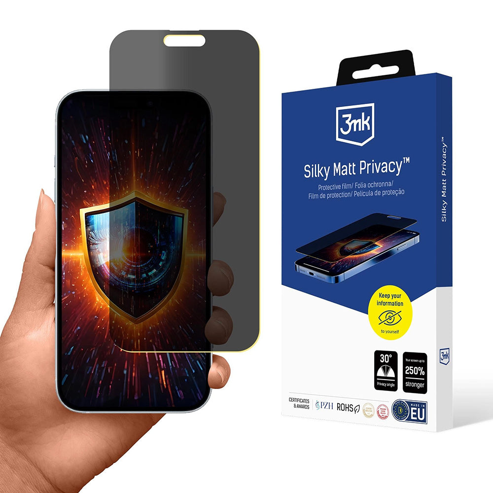 Zaštitna folija Matte Privacy 3MK Silky za Apple iPhone 17 Pro, Plastika