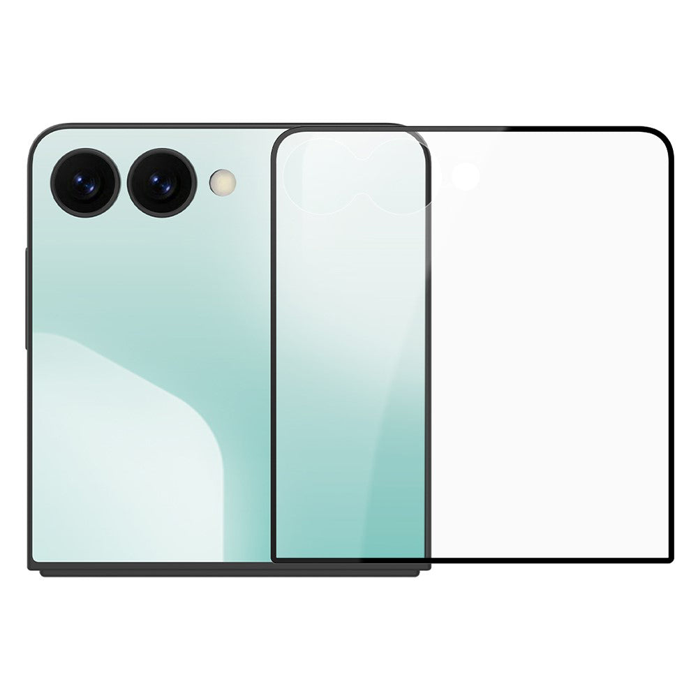 Zaštitna folija za vanjski ekran Nillkin CP+ Pro za Samsung Galaxy Z Flip8 F776 / Z Flip7 F766, Kaljeno staklo, Full Glue, Crna