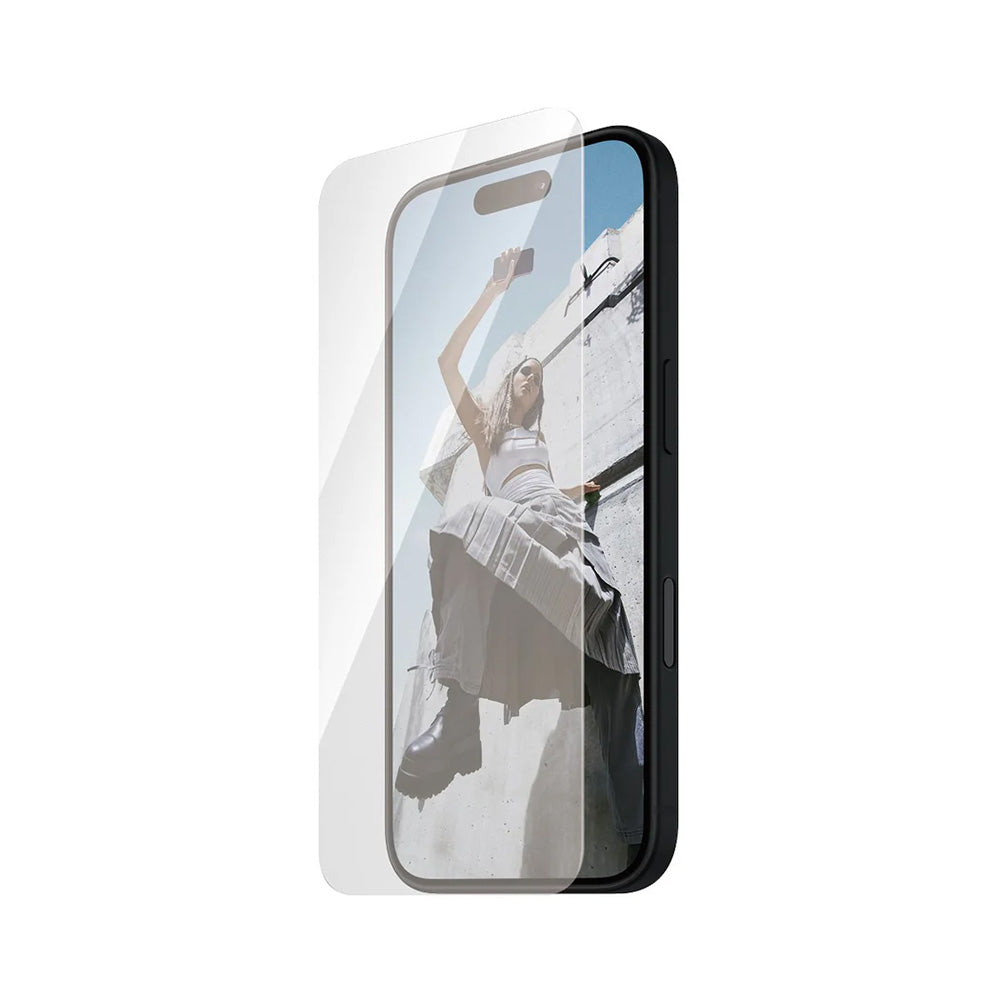 Zaštitna folija za ekran PanzerGlass Safe. Ultra-Wide Fit za Apple iPhone 16 / 15, Kaljeno staklo, Full Glue.