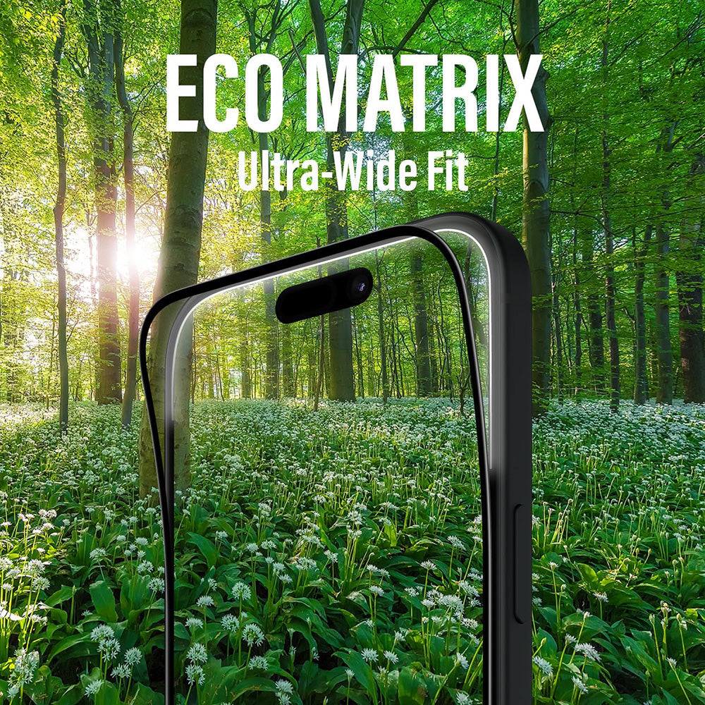 Zaštitna folija za ekran PanzerGlass Ultra-Wide Fit EyeCare za Apple iPhone 16 Pro, Kaljeno staklo, Full Glue, Crna