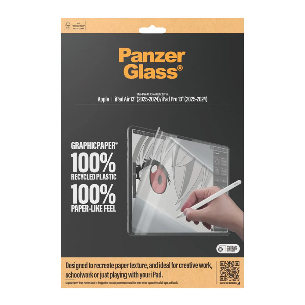 Zaštitna folija za ekran PanzerGlass Ultra-Wide Fit GraphicPaper za Apple iPad Air 13 (2026) / Pro 13 (2025), Plastika