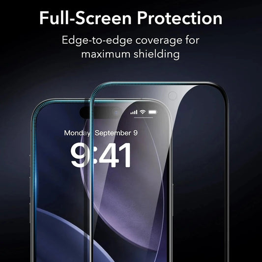 Zaštitna folija Ecran Privacy ESR Armorite UltraFit za Apple iPhone 17 Air, Kaljeno staklo, Full Glue, Set od 3 komada