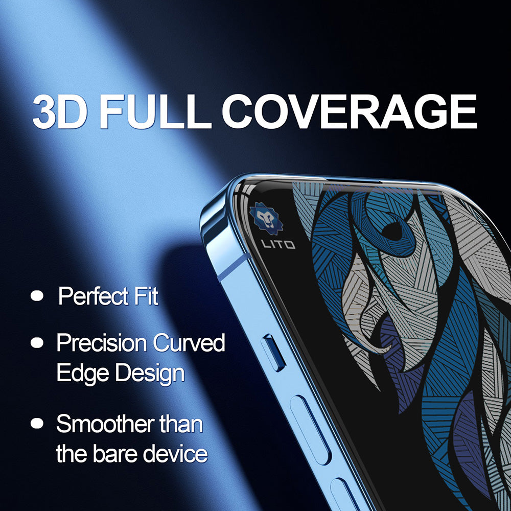 Zaštitna folija za ekran Privacy Lito D+ Max 4K za Apple iPhone 17 Pro, Kaljeno staklo, Full Glue