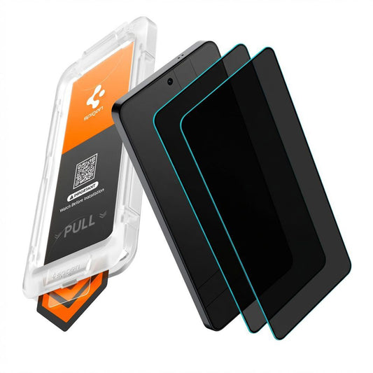 Zaštitna folija za ekran Privacy Spigen GlastR EZ FIT Pro HD za Samsung Galaxy S26 Plus S947, Kaljeno staklo, Full Glue, Set 2 komada AGL11085