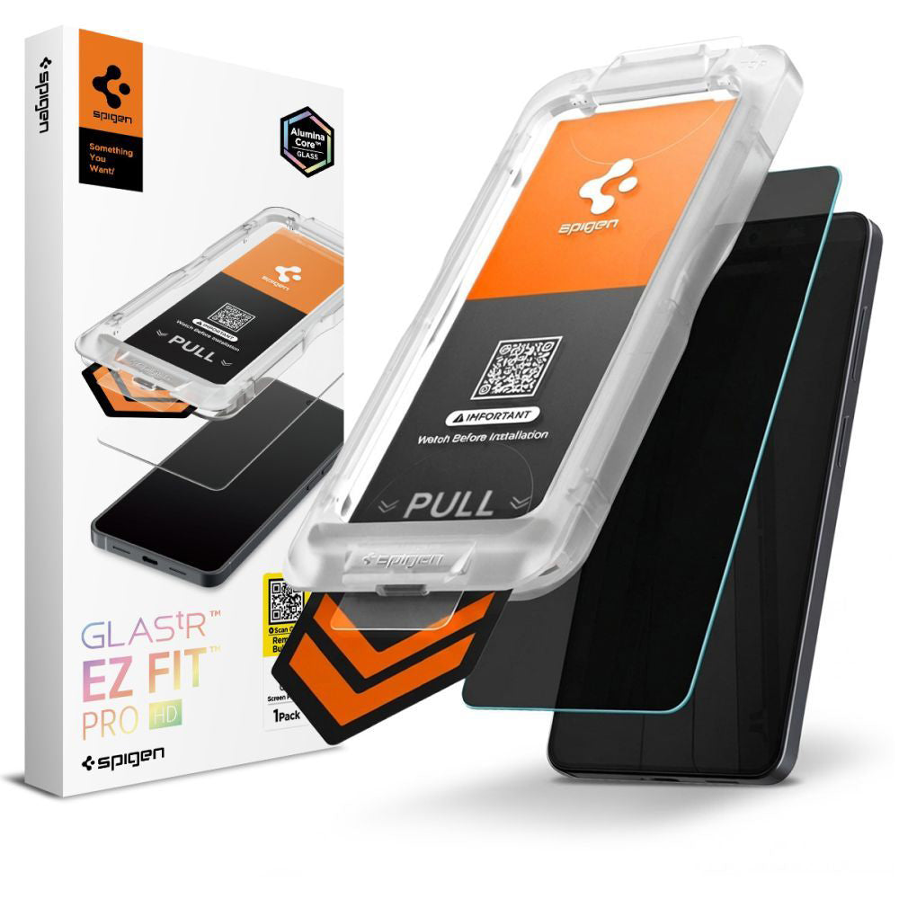 Zaštitna folija za ekran Privacy Spigen GlastR EZ FIT Pro HD za Samsung Galaxy S26 S942, Kaljeno staklo, Full Glue AGL11098