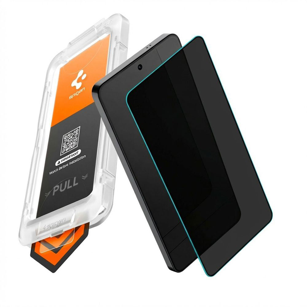 Zaštitna folija za ekran Privacy Spigen GlastR EZ FIT Pro HD za Samsung Galaxy S26 S942, Kaljeno staklo, Full Glue AGL11098
