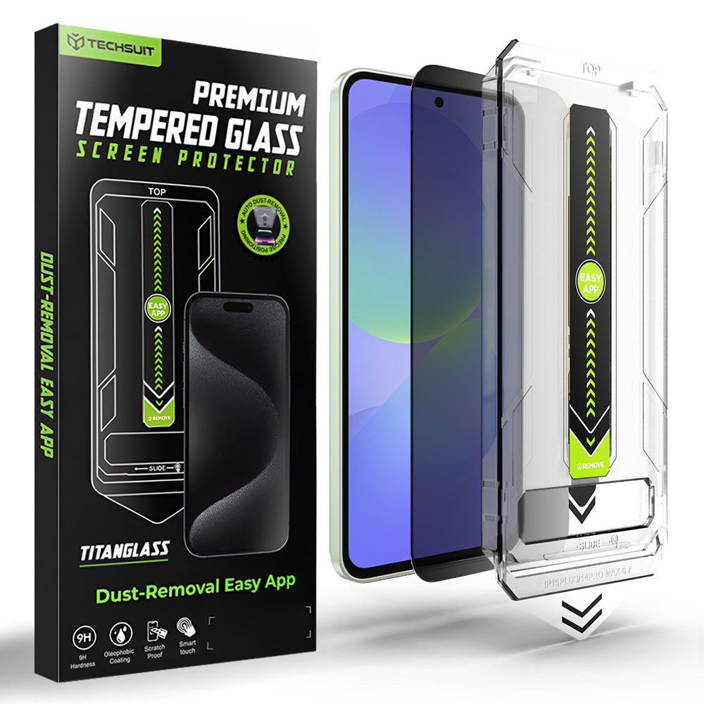 Zaštitna folija Ekran Privacy Techsuit TitanGlass CrystalHD za Samsung Galaxy A37 5G / A36 A366, Kaljeno Staklo, Puno Ljepilo