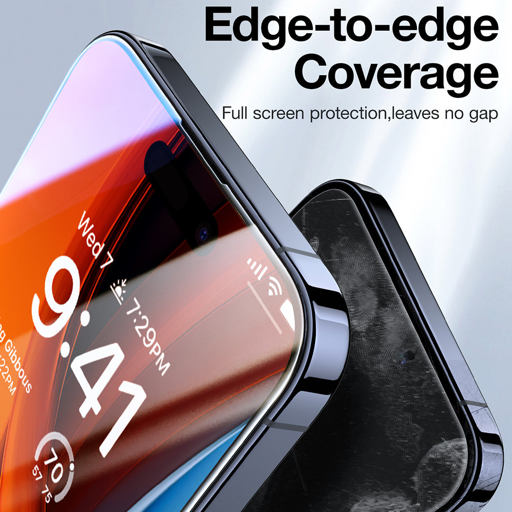 Zaštitna folija za ekran Privacy Torras GlassGo Epic za Apple iPhone 15 Pro Max, Kaljeno staklo, Full Glue