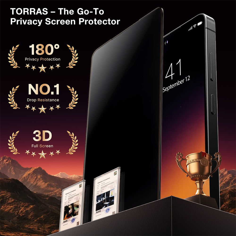 Zaštitna folija za ekran Privacy Torras GlassGo Install Master za Samsung Galaxy S26 Ultra S948, Kaljeno staklo, Full Glue