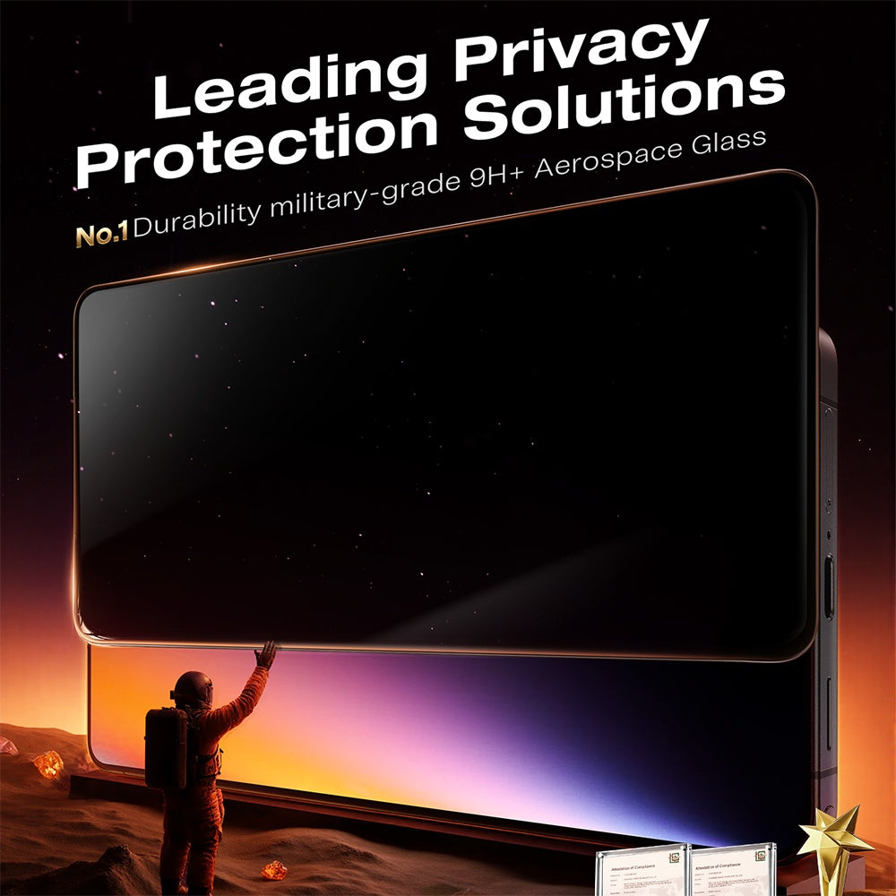 Zaštitna folija za ekran Privacy Torras GlassGo Install Master za Samsung Galaxy S26 Ultra S948, Kaljeno staklo, Full Glue
