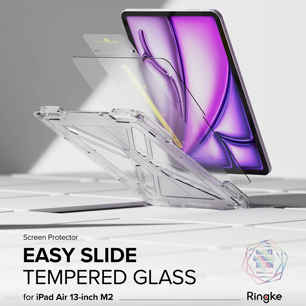 Zaštitna folija za ekran Ringke Easy Slide za Apple iPad Air 13 (2026) / Pro 13 (2025), Kaljeno staklo, Puno ljepilo