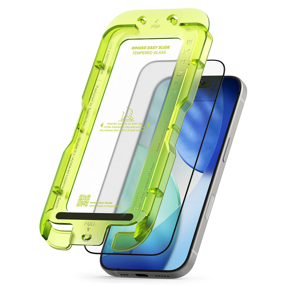 Zaštitna folija za ekran Ringke Easy Slide za Apple iPhone 18 Pro / 17 Pro, Kaljeno staklo, Puna ljepila, Set od 2 komada