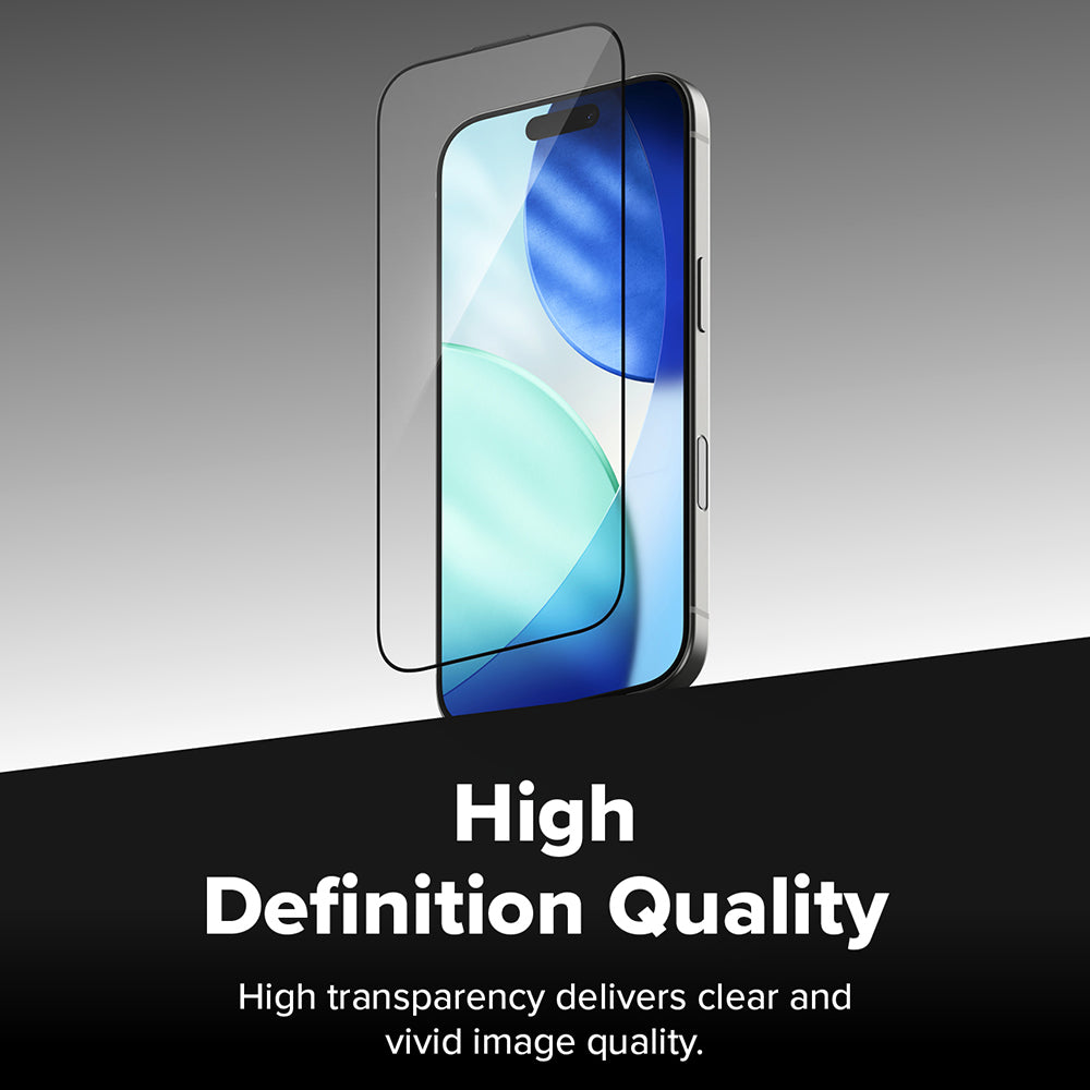 Zaštitna folija za ekran Ringke Easy Slide za Apple iPhone 18 Pro / 17 Pro, Kaljeno staklo, Puna ljepila, Set od 2 komada